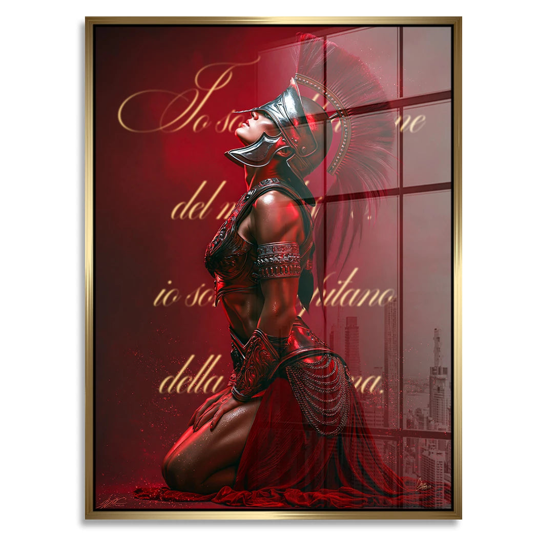Rote Legionärin Acrylglasbild