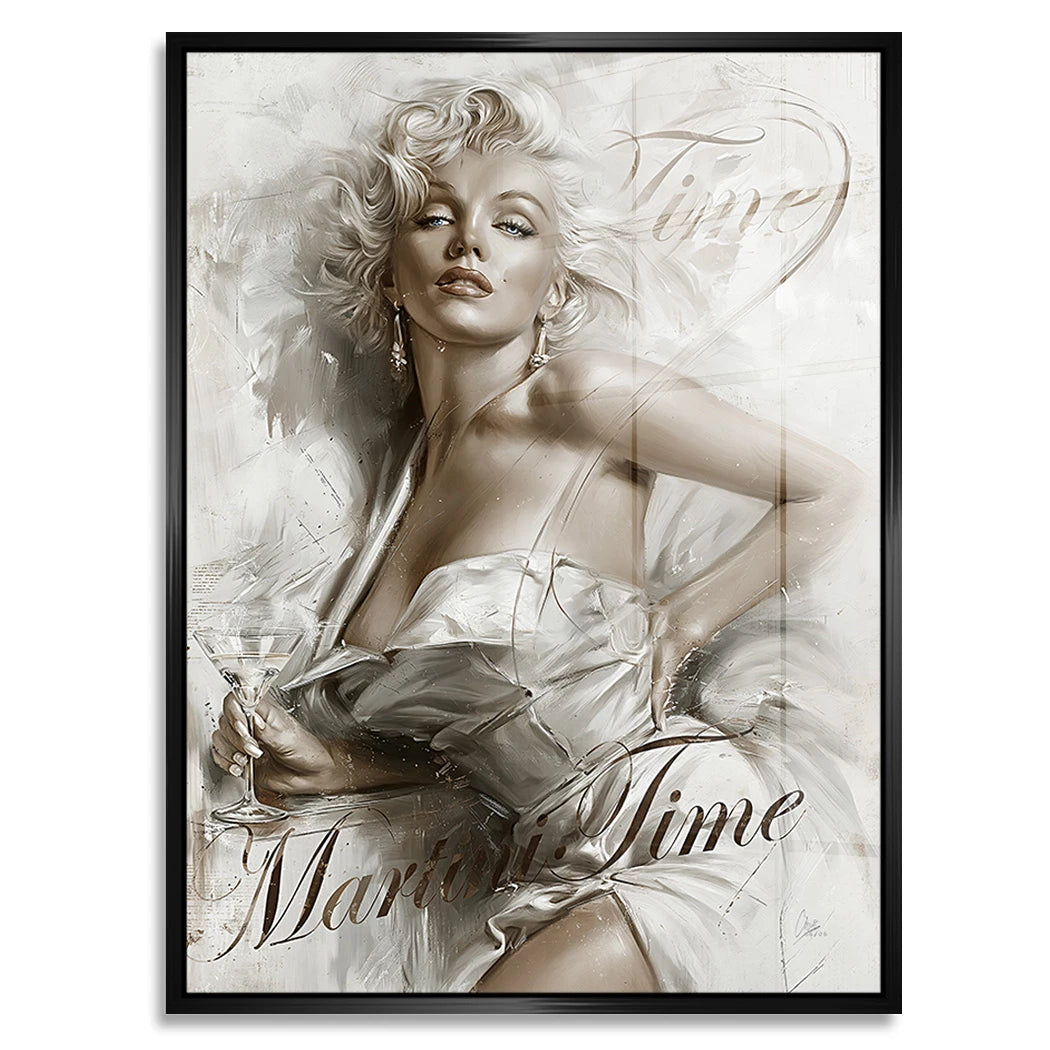 Marilyn Monroe Martini Time Acrylglasbild