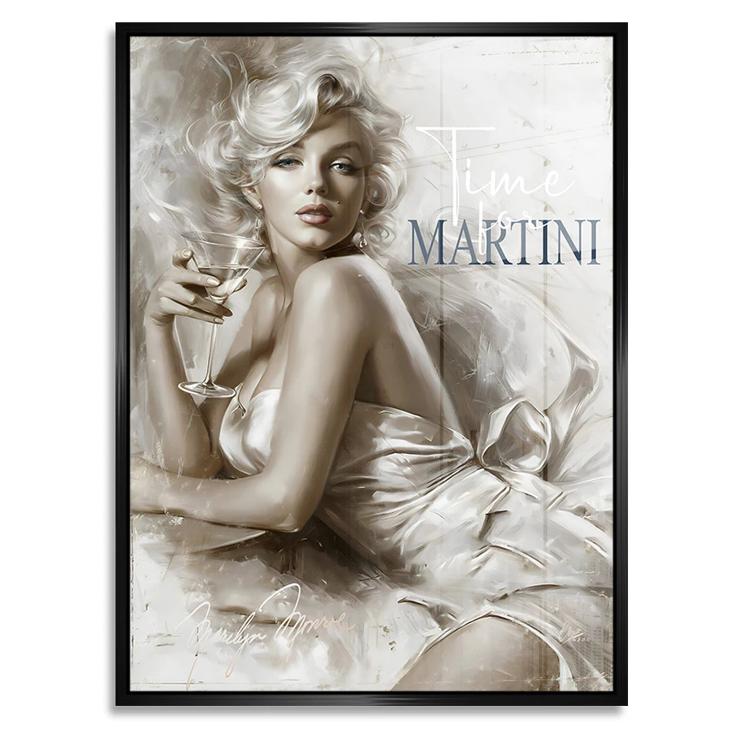 Marilyn Monroe Martini Acrylglasbild