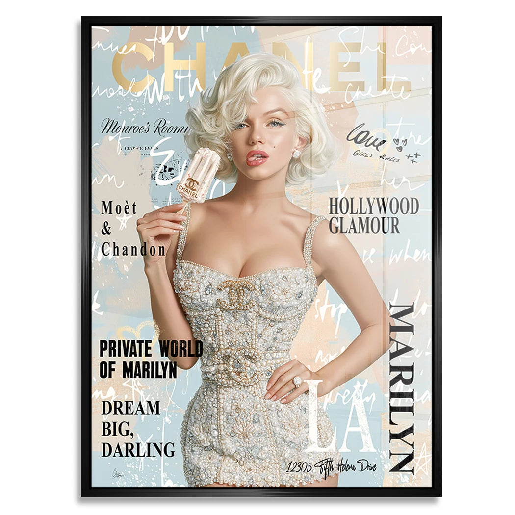 Marilyn Eis Glamour Acrylglasbild