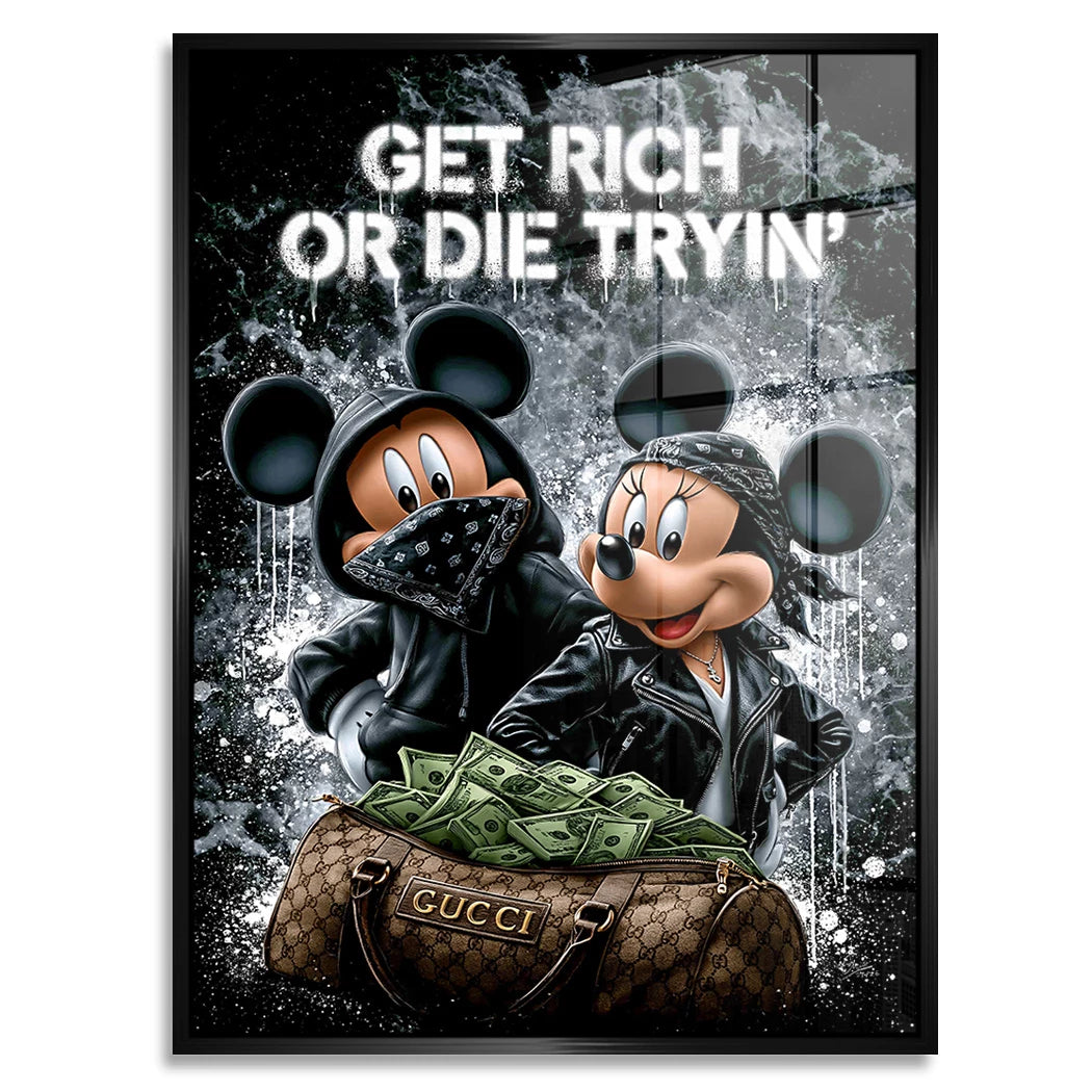 Micky Minnie Hustle Acrylglasbild