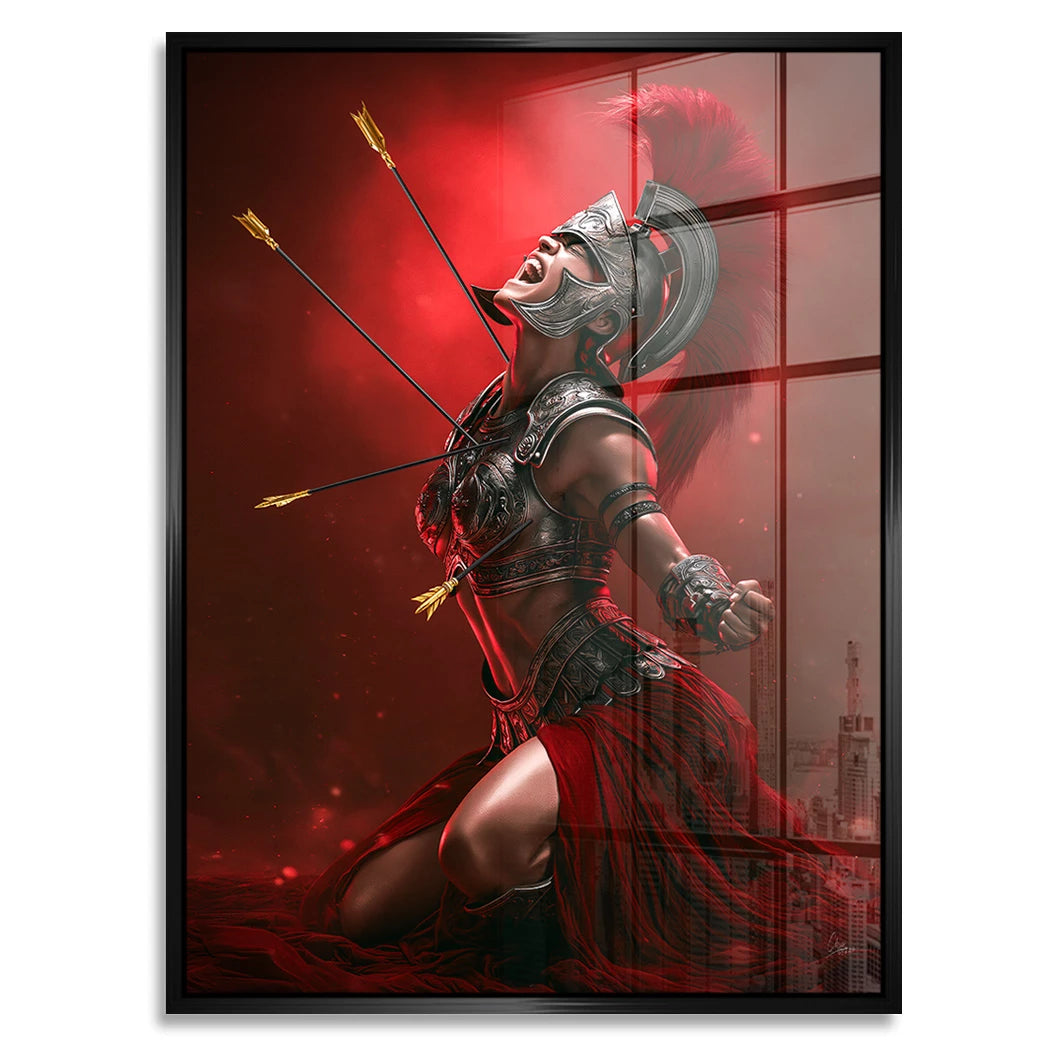 Die Gladiatorin Acrylglasbild