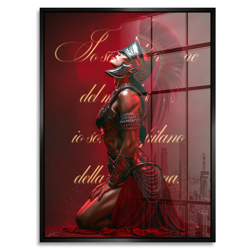 Rote Legionärin Acrylglasbild
