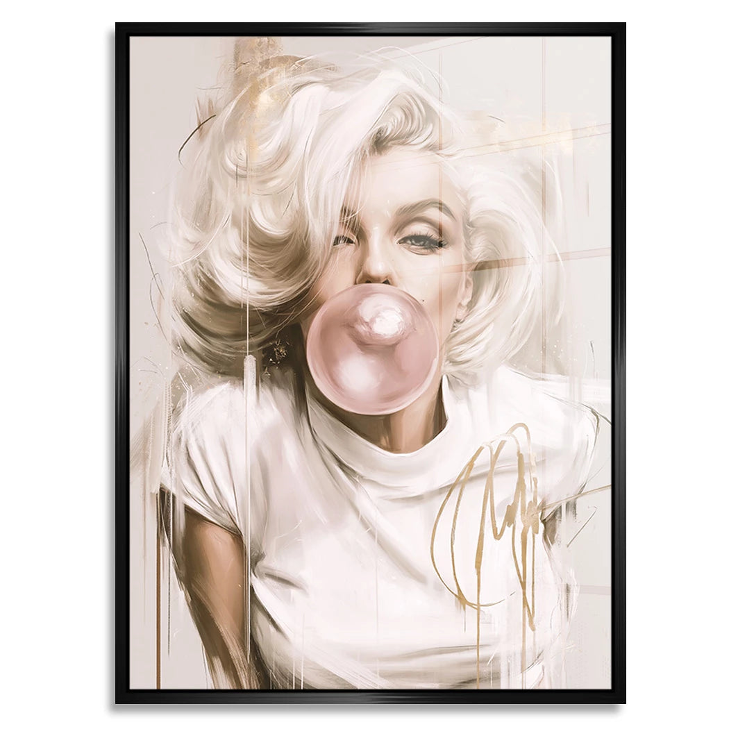 Marilyn Bubble Art Acrylglasbild