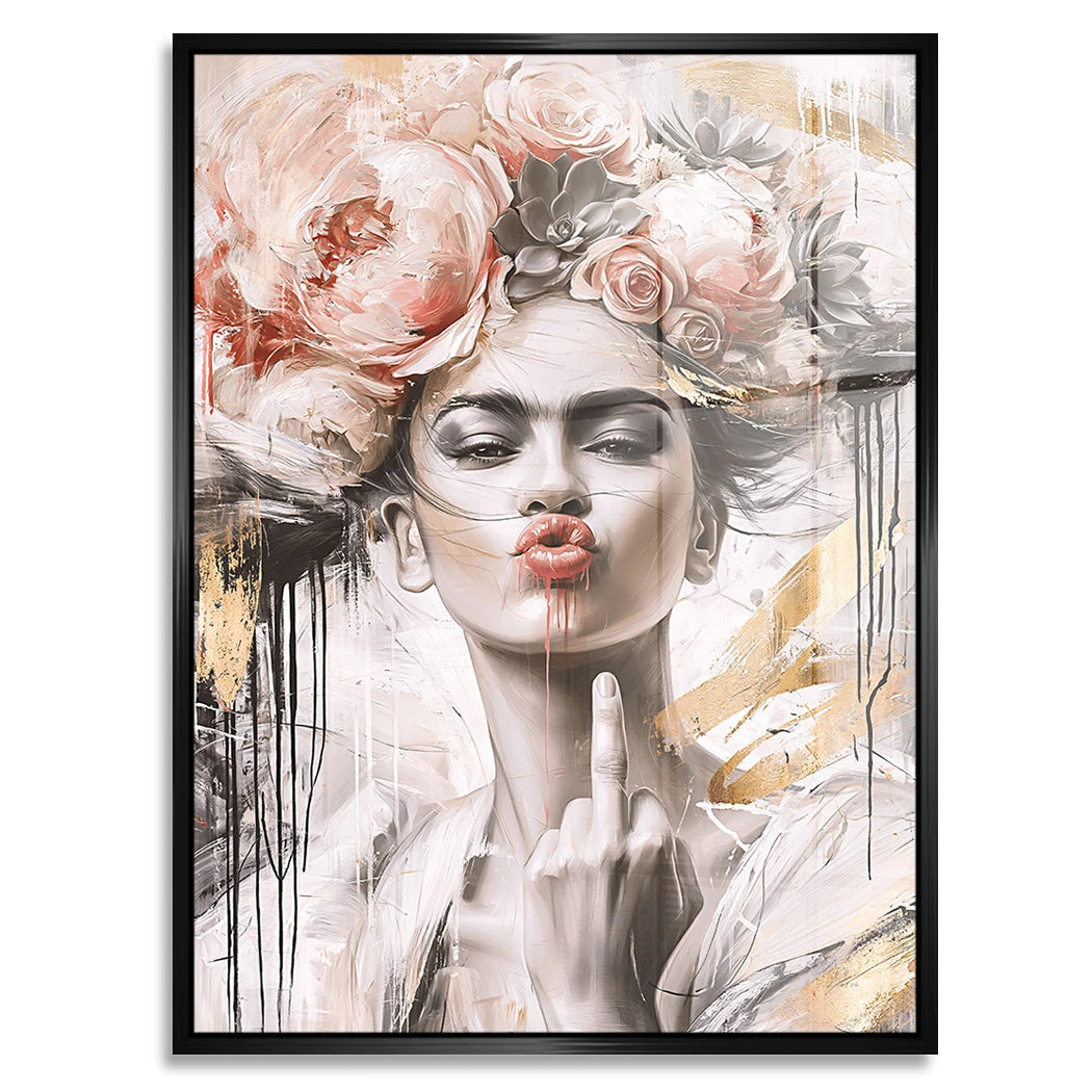 Frida Kahlo Attitude Acrylglasbild