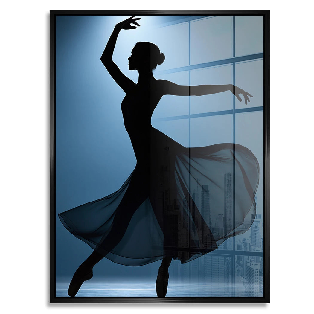 Ballerina Lichttanz Acrylglasbild