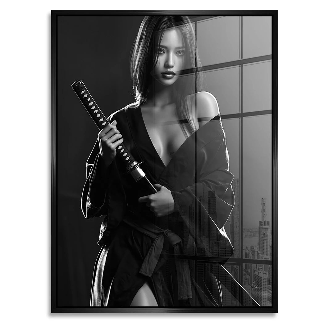 Katana Goddess Acrylglasbild