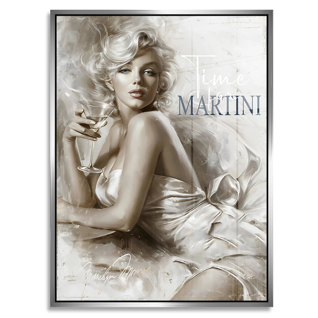 Marilyn Monroe Martini Acrylglasbild
