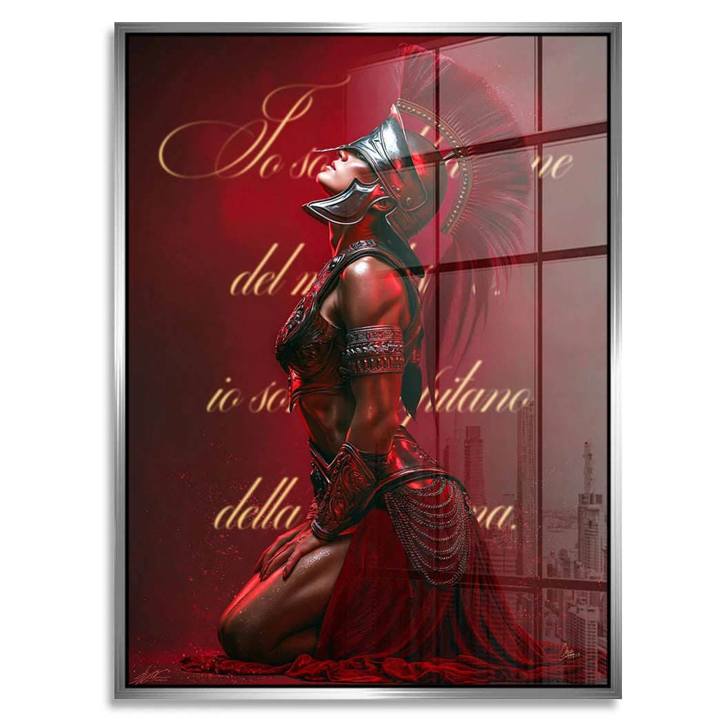 Rote Legionärin Acrylglasbild