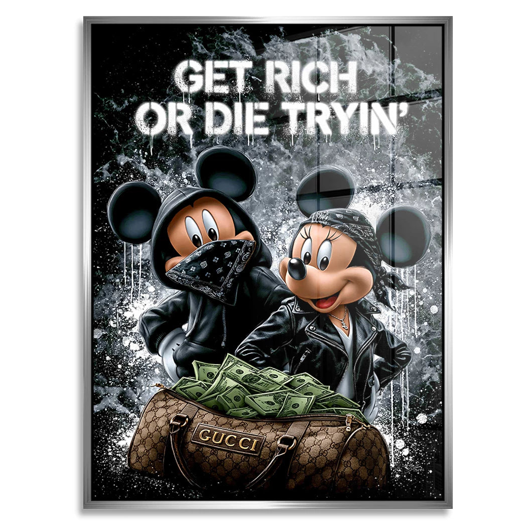 Micky Minnie Hustle Acrylglasbild