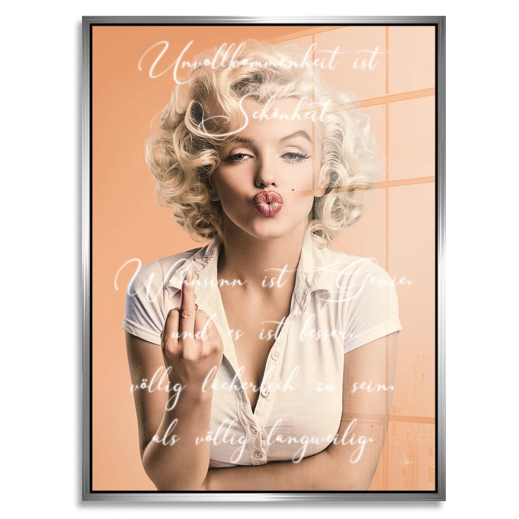 Marilyn Monroe Statement Acrylglasbild