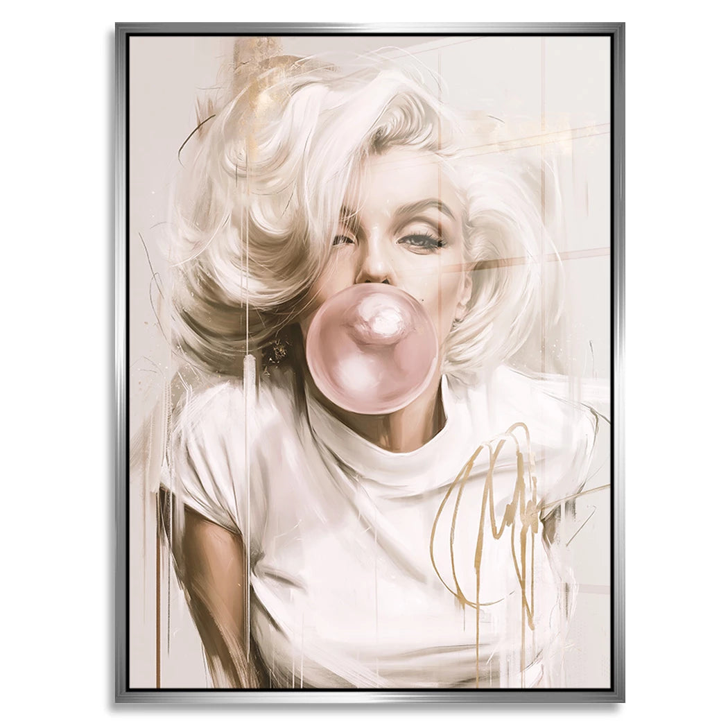 Marilyn Bubble Art Acrylglasbild