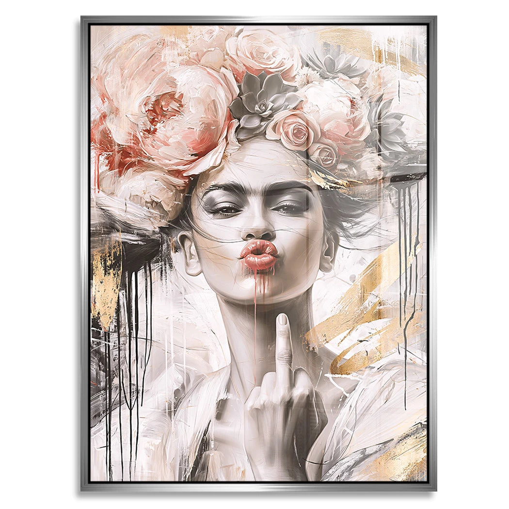 Frida Kahlo Attitude Acrylglasbild