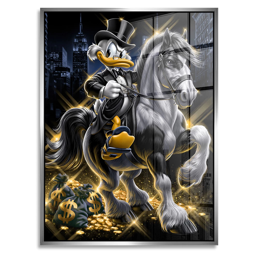 Dagobert Rich Rider Acrylglasbild