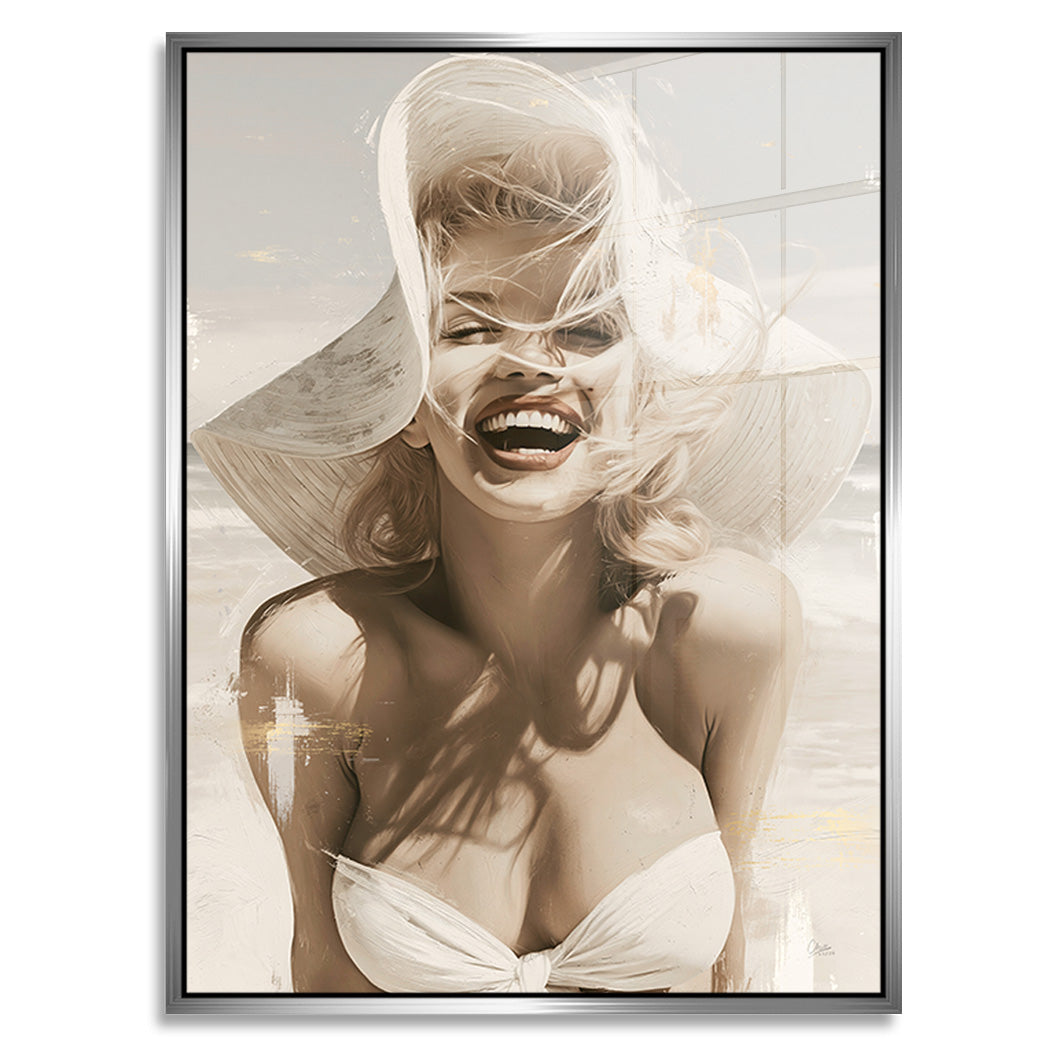 Marilyn Monroe Summer Smile Acrylglasbild