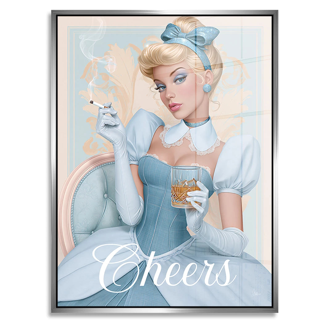 Cinderella Cheers Acrylglasbild