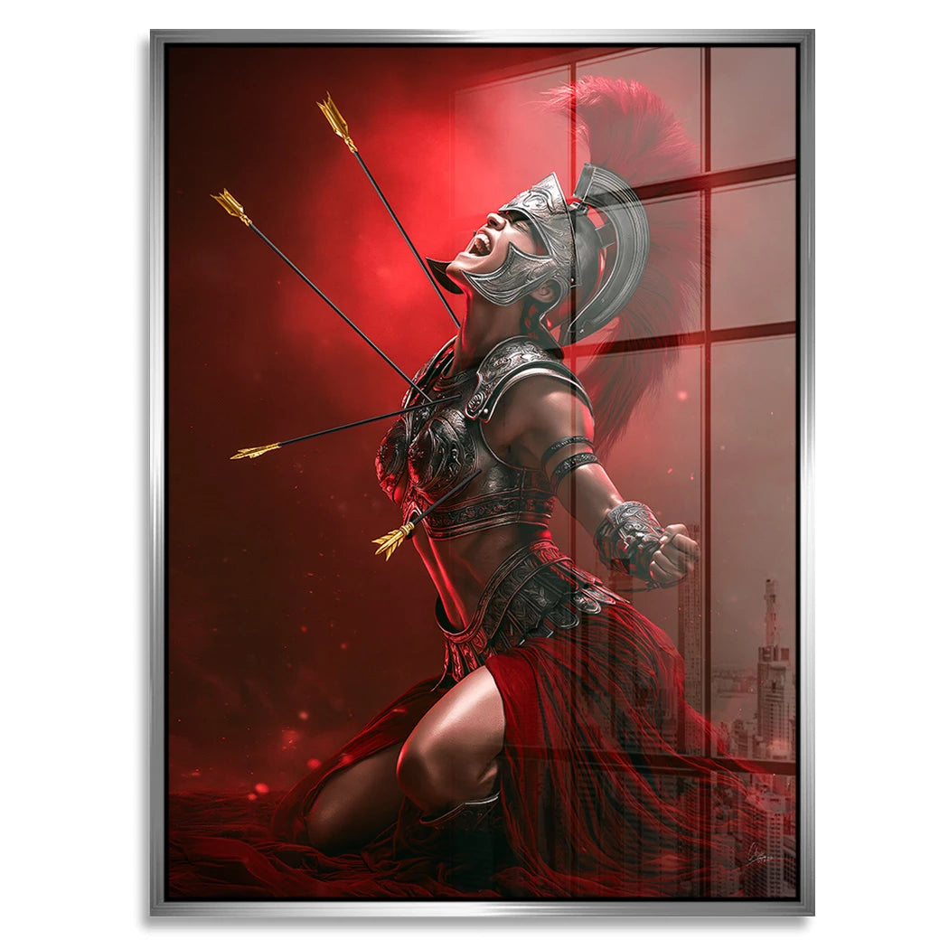 Die Gladiatorin Acrylglasbild
