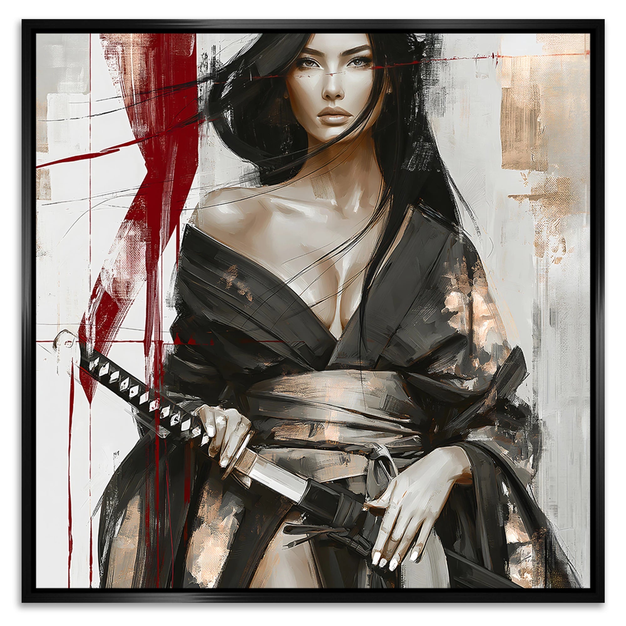 Scarlet Katana Alu Dibond Wandbild