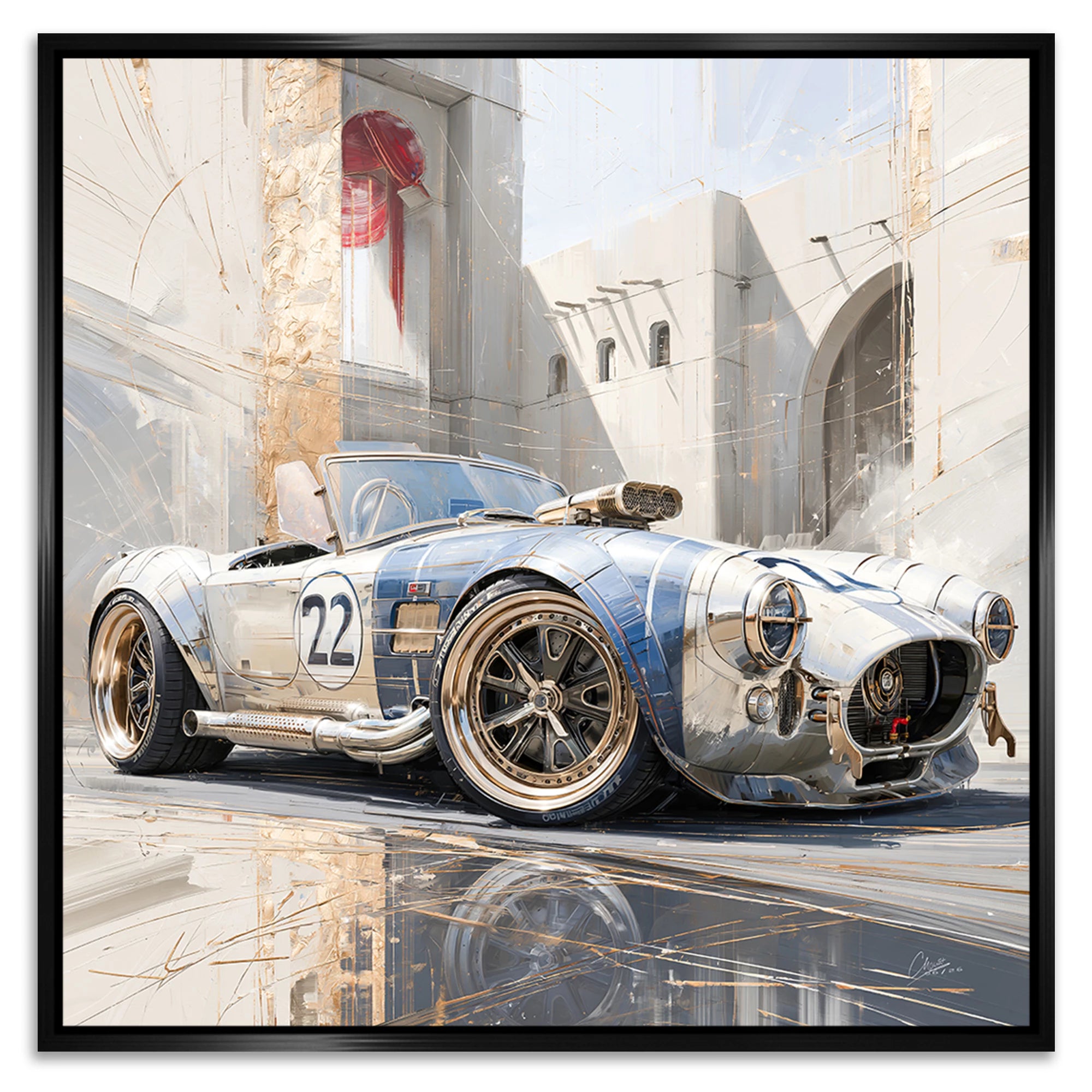 AC Cobra Velocity Alu Dibond Wandbild