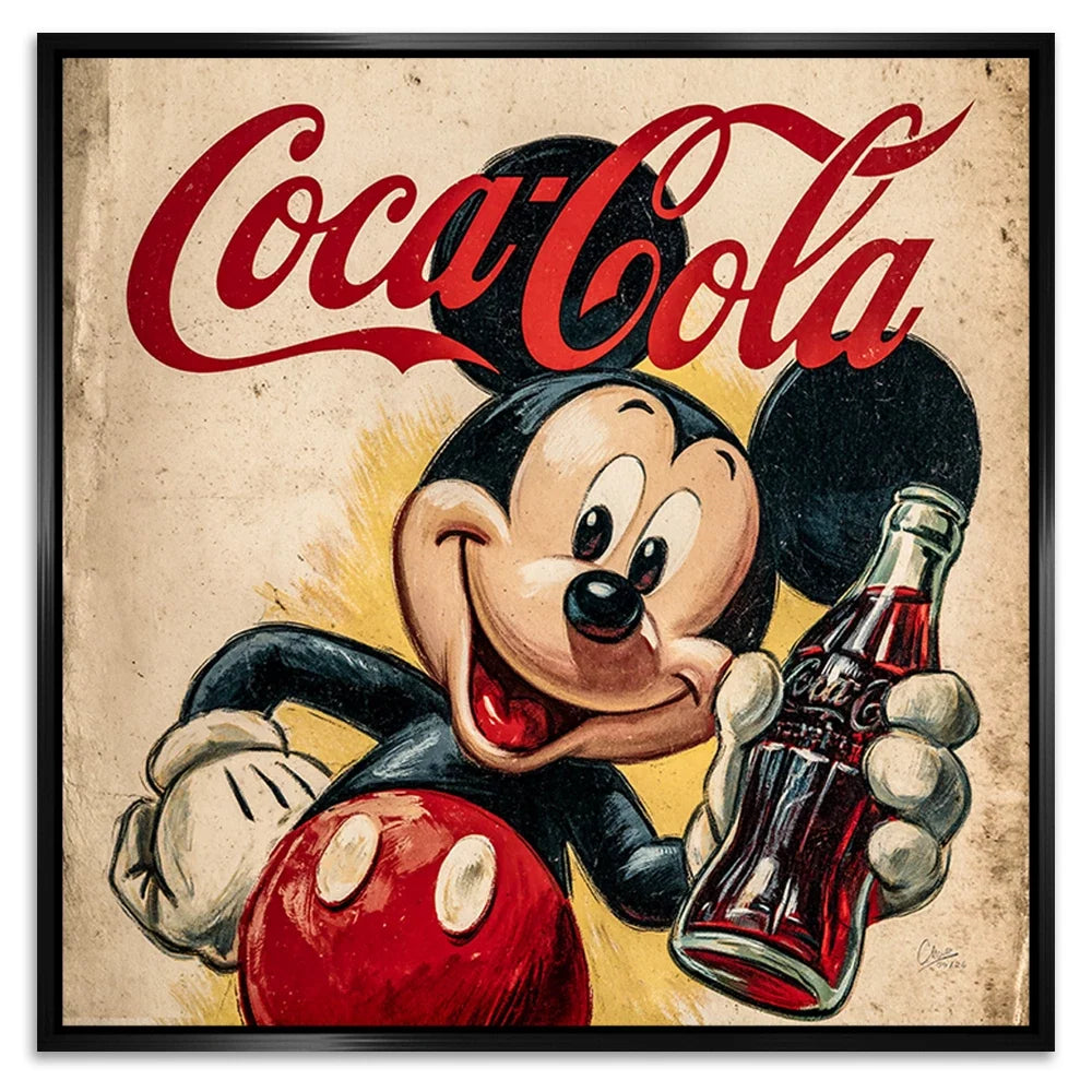 Micky Coke Alu Dibond Bild