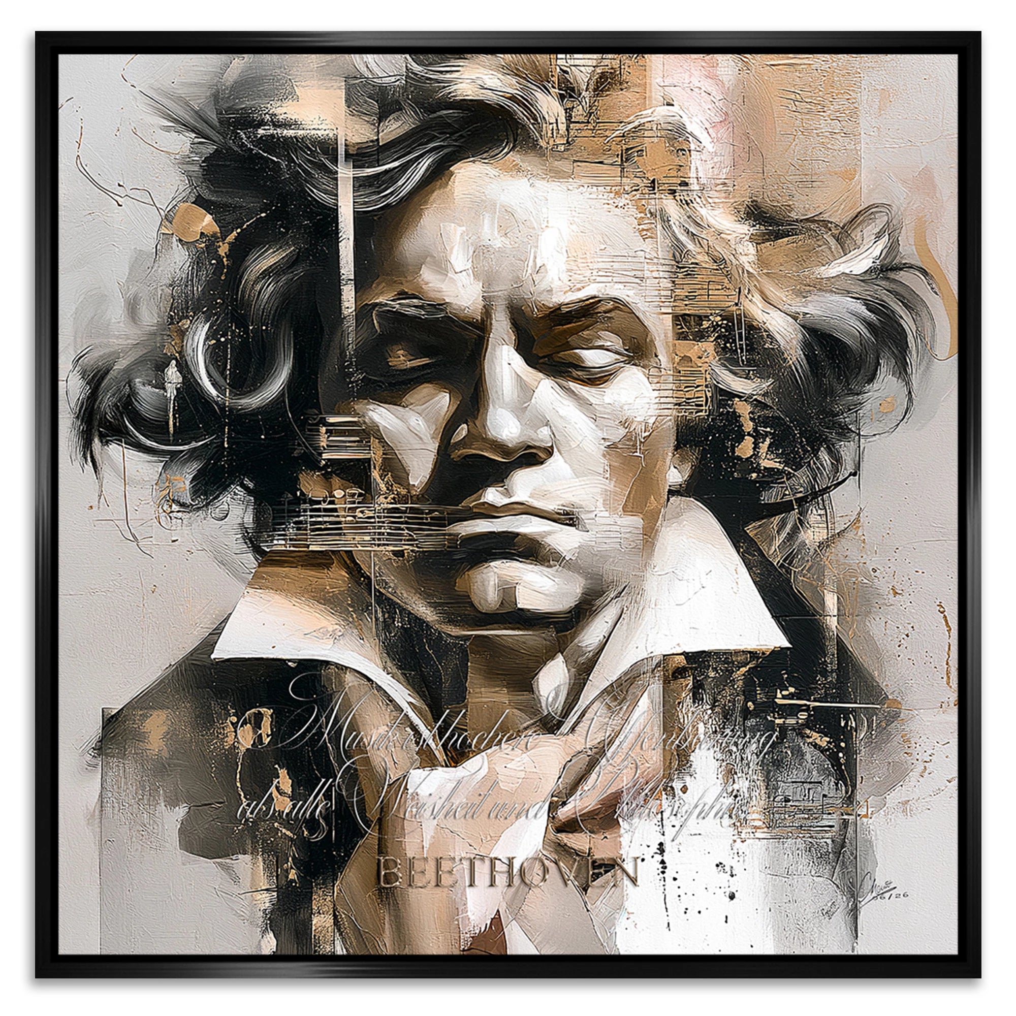 Beethoven Opus Alu Dibond Wandbild