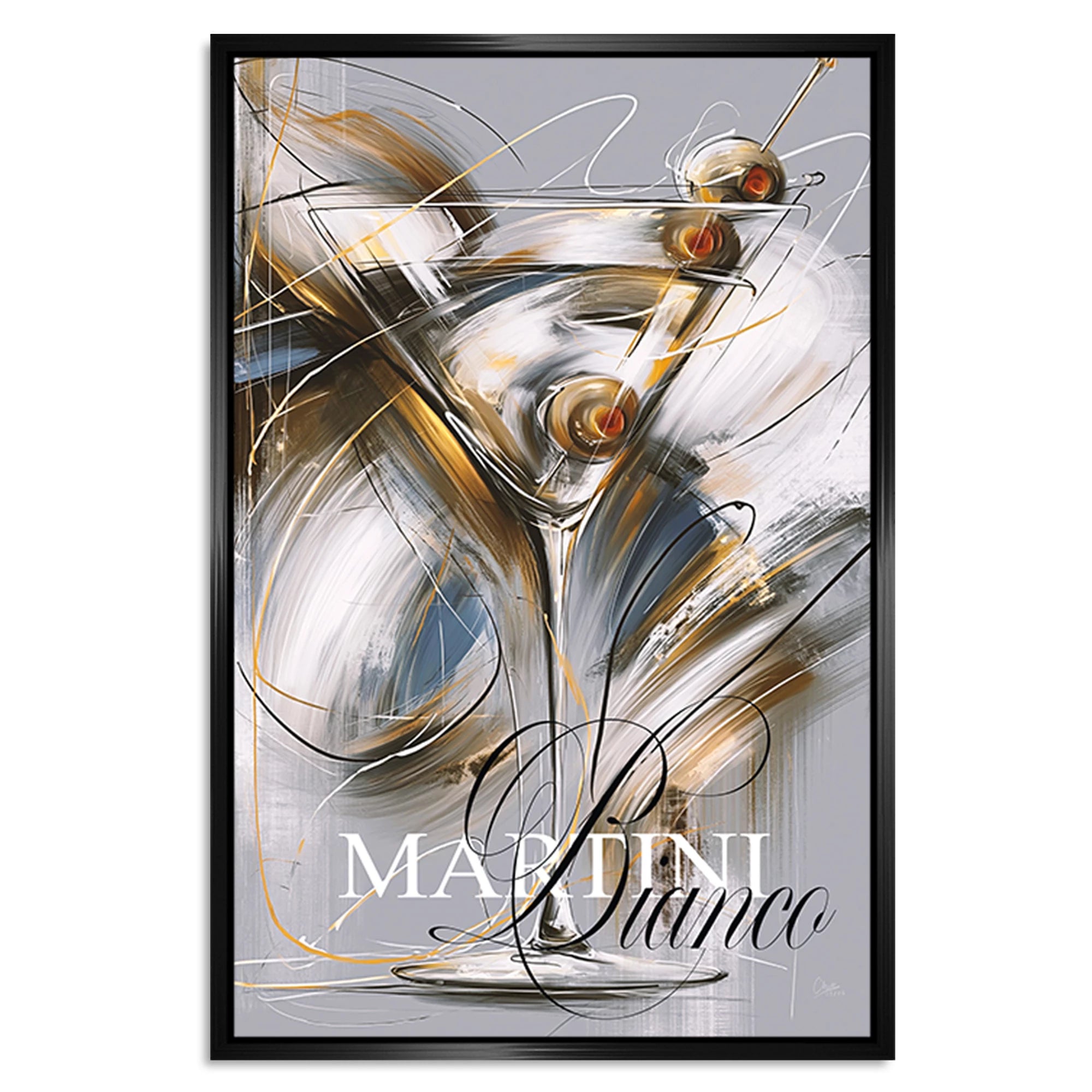 Martini Bianco Alu Dibond Wandbild