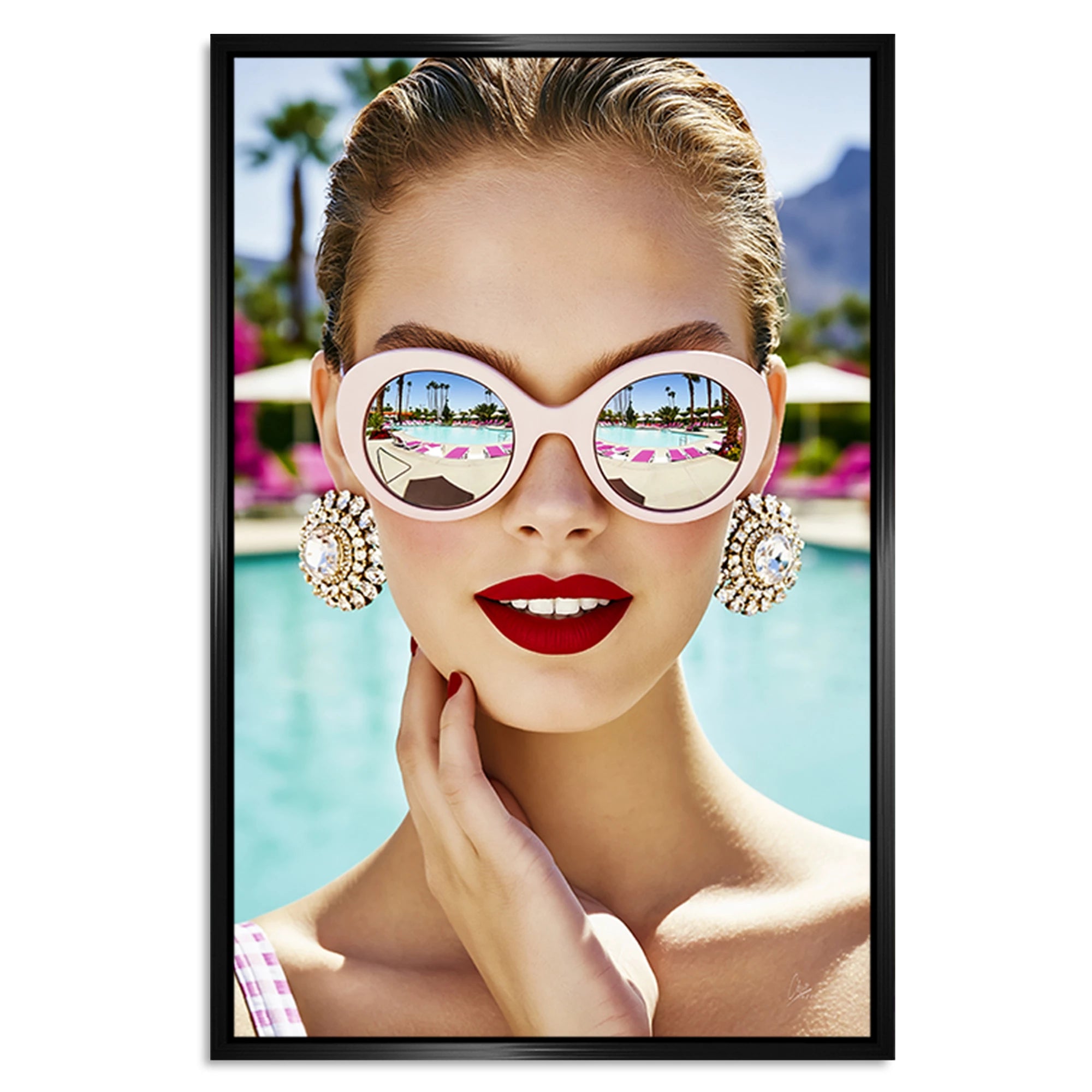 Sunny Glam Alu Dibond Wandbild