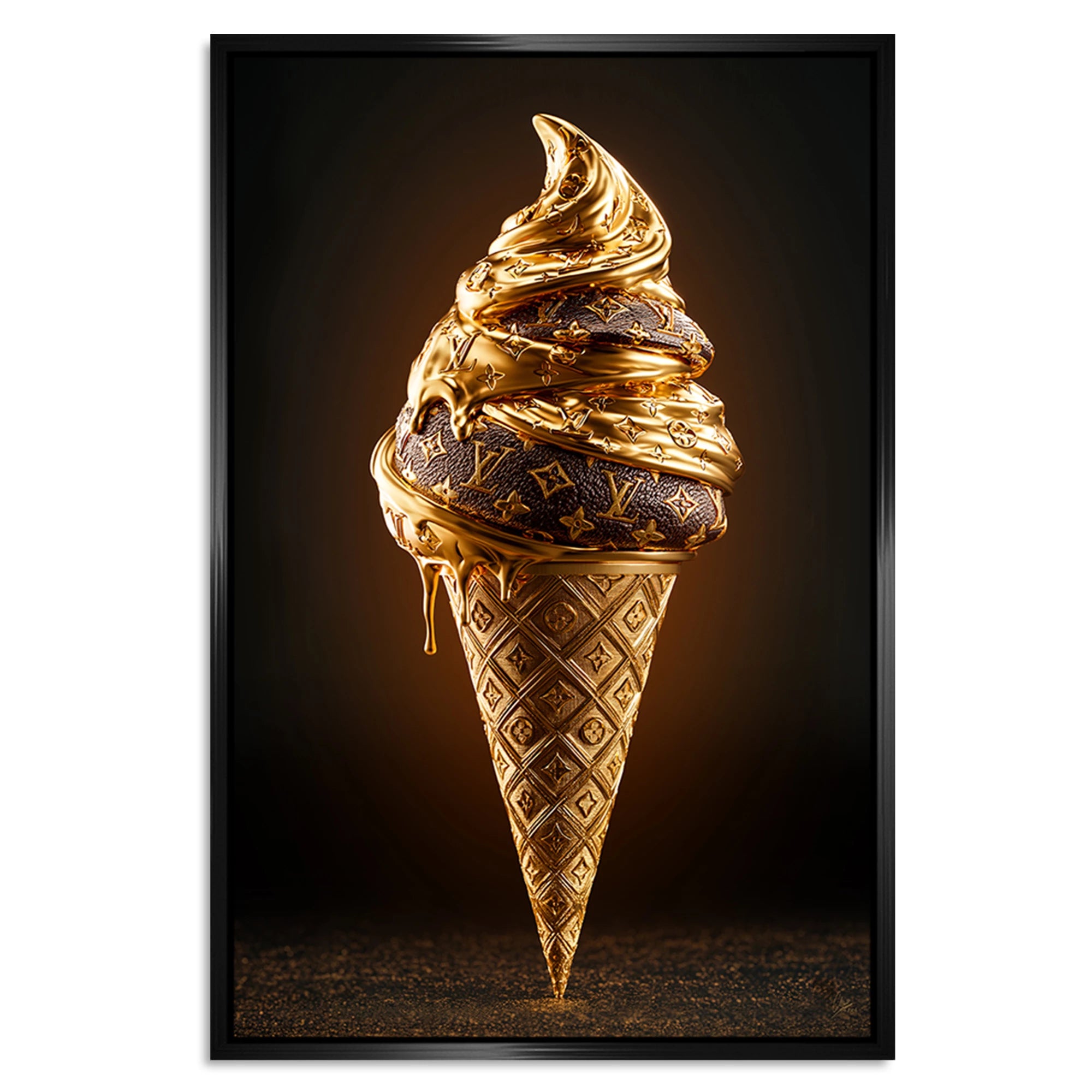 Fashion Eis Alu Dibond Wandbild