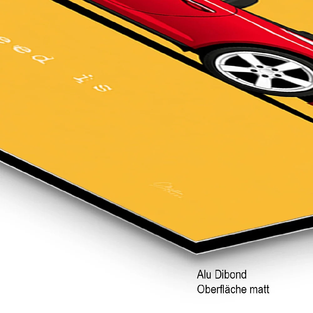 911 Snoopy Alu Dibond Bild