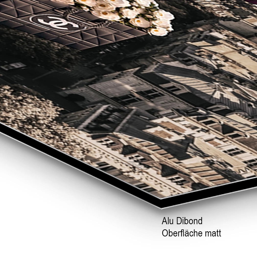 Chanel Ballons Alu Dibond Wandbild