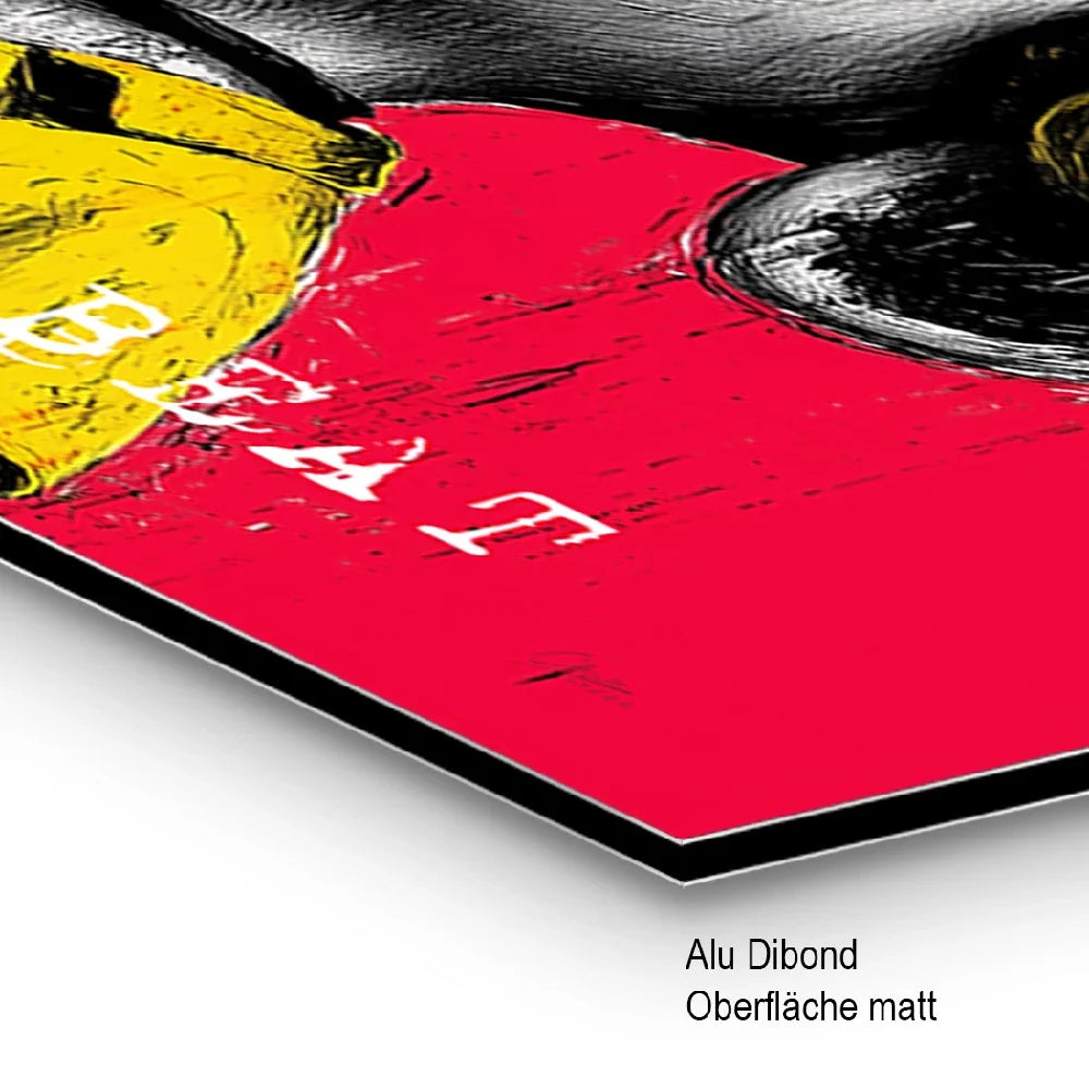 Snoopy Feel The Beat Alu Dibond Bild