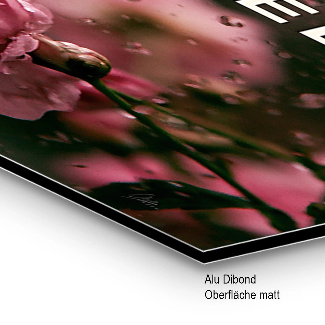 Chanel Blütenregen Alu Dibond Wandbild