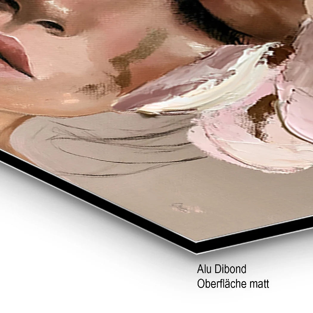 Blütenzauber Rosé AluDibond Wandbild