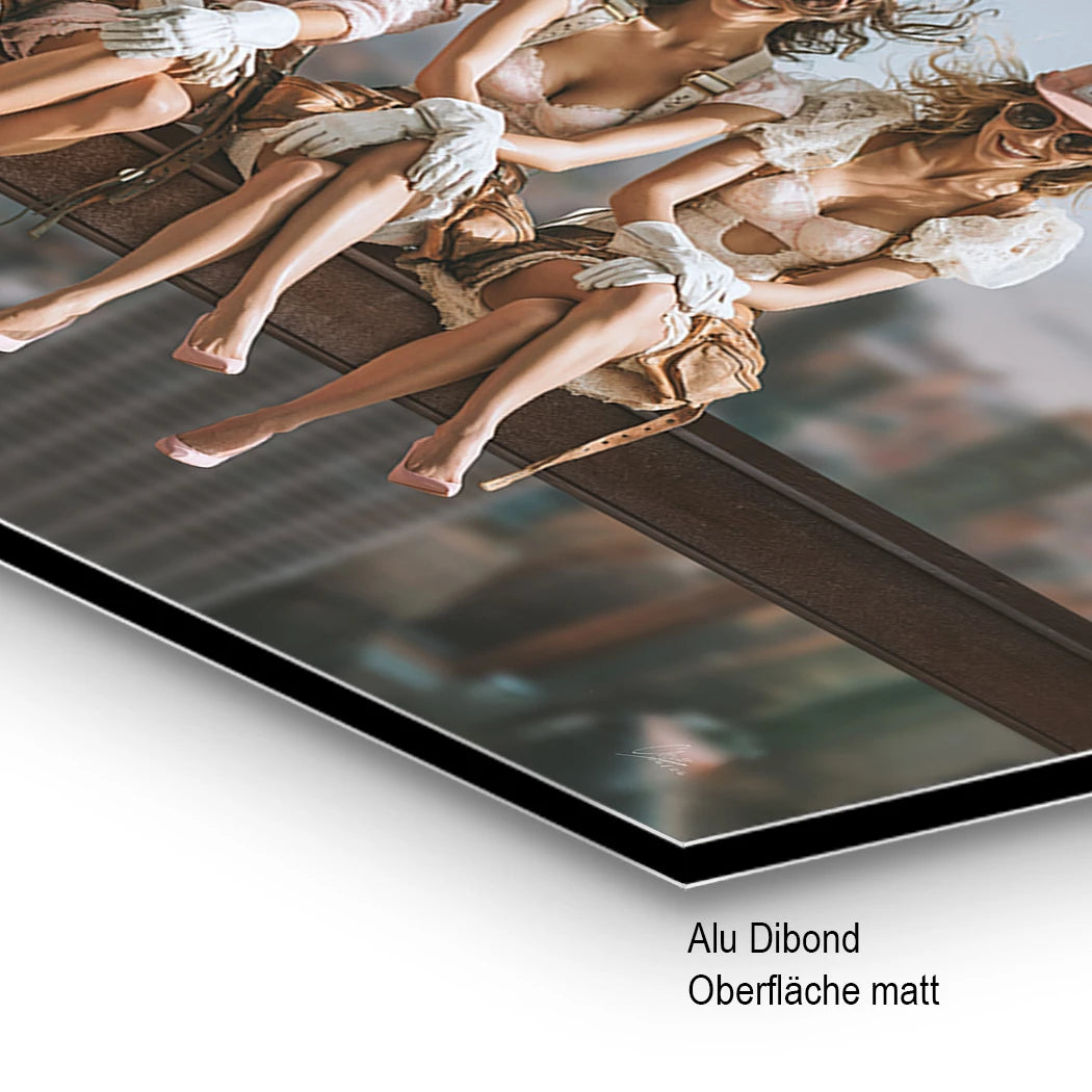 Skyline Queens AluDibond Wandbild