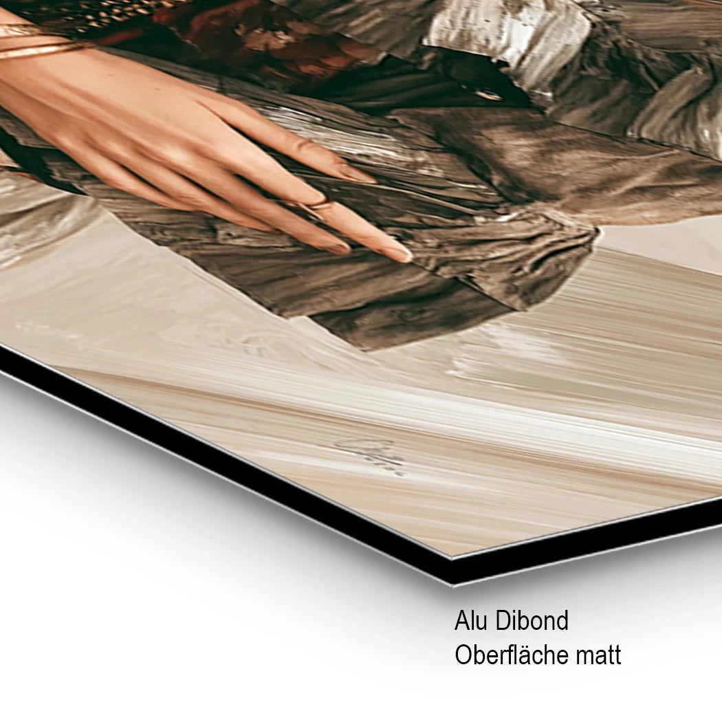 Frida Lebensfreude Alu Dibond Wandbild