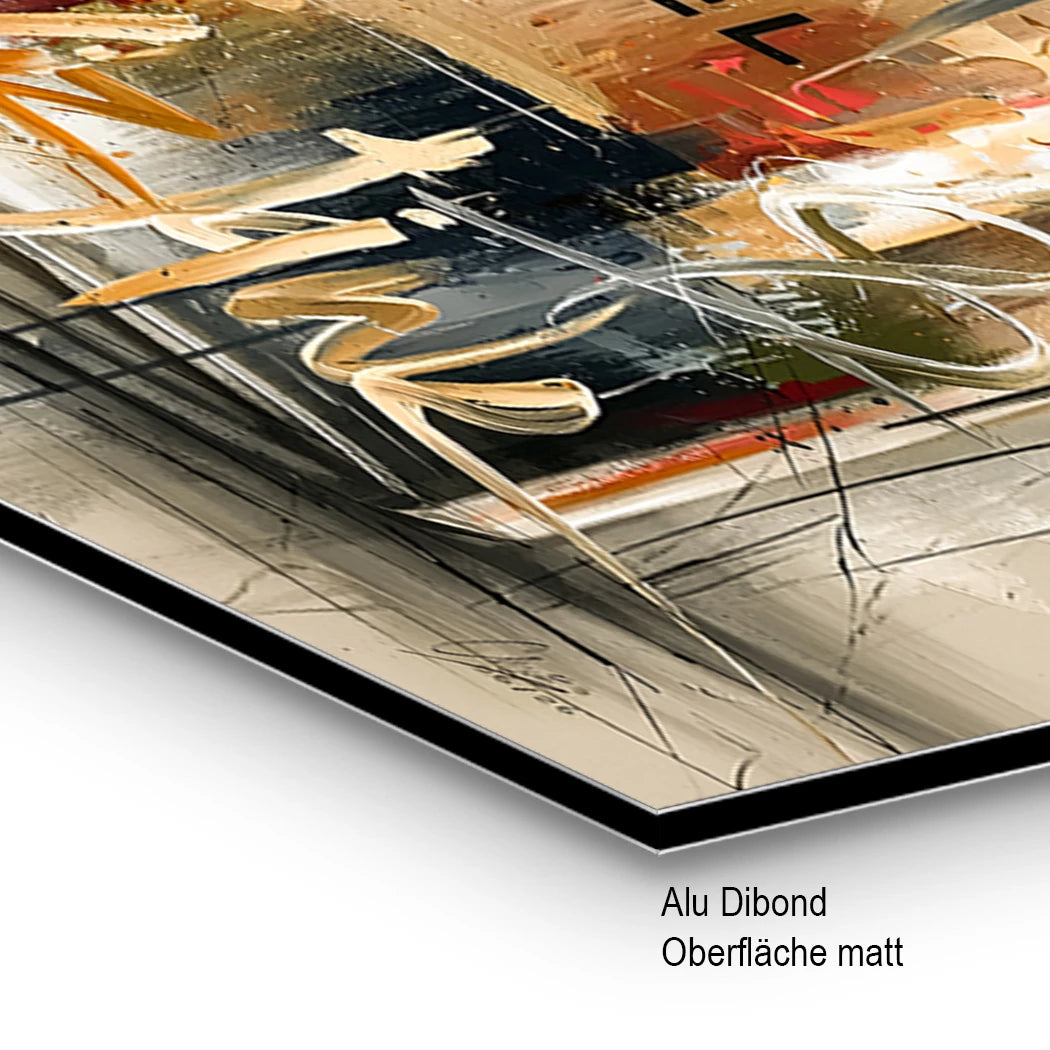 Chanel Graffiti Alu Dibond Wandbild