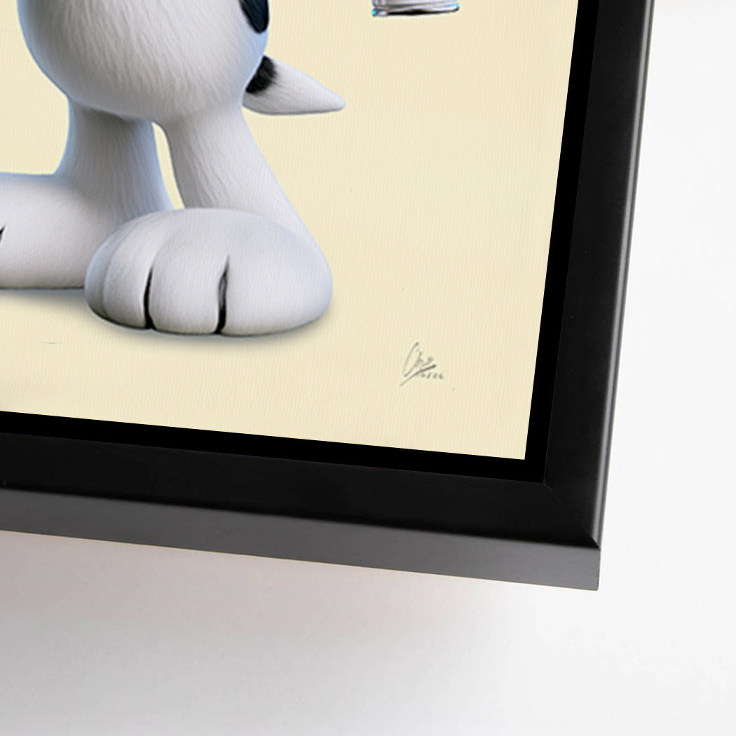 Snoopy Spray Love Alu Dibond Bild
