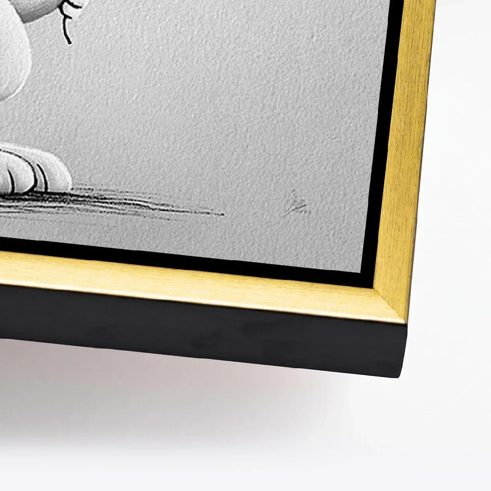 Snoopy Love Balloon Alu Dibond Bild