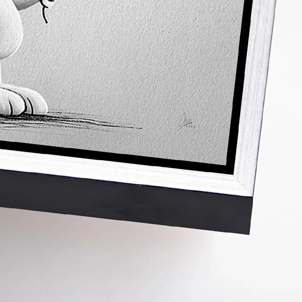 Snoopy Love Balloon Alu Dibond Bild