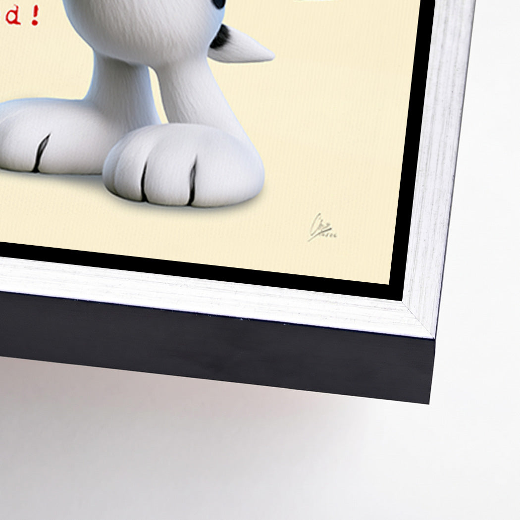 Snoopy Spray Love Alu Dibond Bild