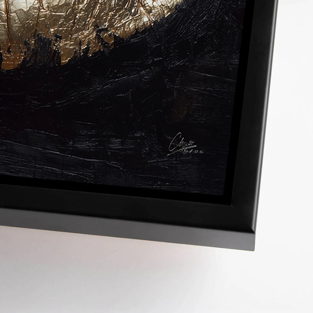Goldene Lippen Alu Dibond Wandbild