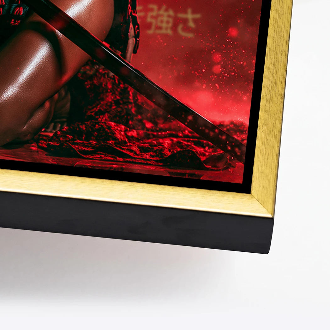 Samurai Rouge Alu Dibond Wandbild