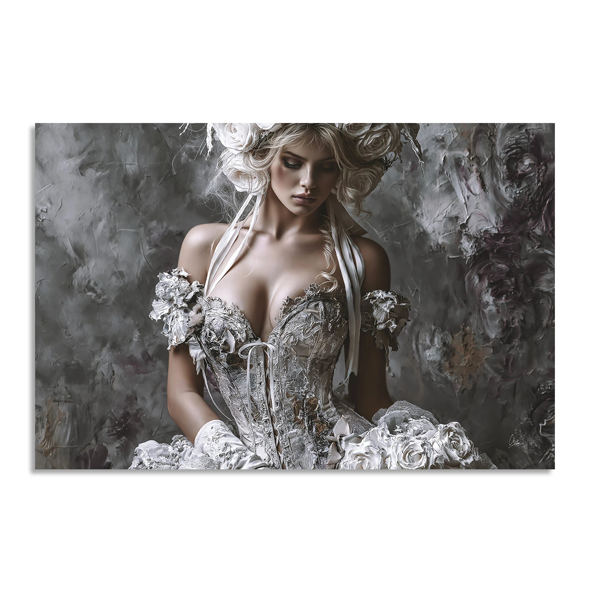 Rosen Couture AluDibond Wandbild