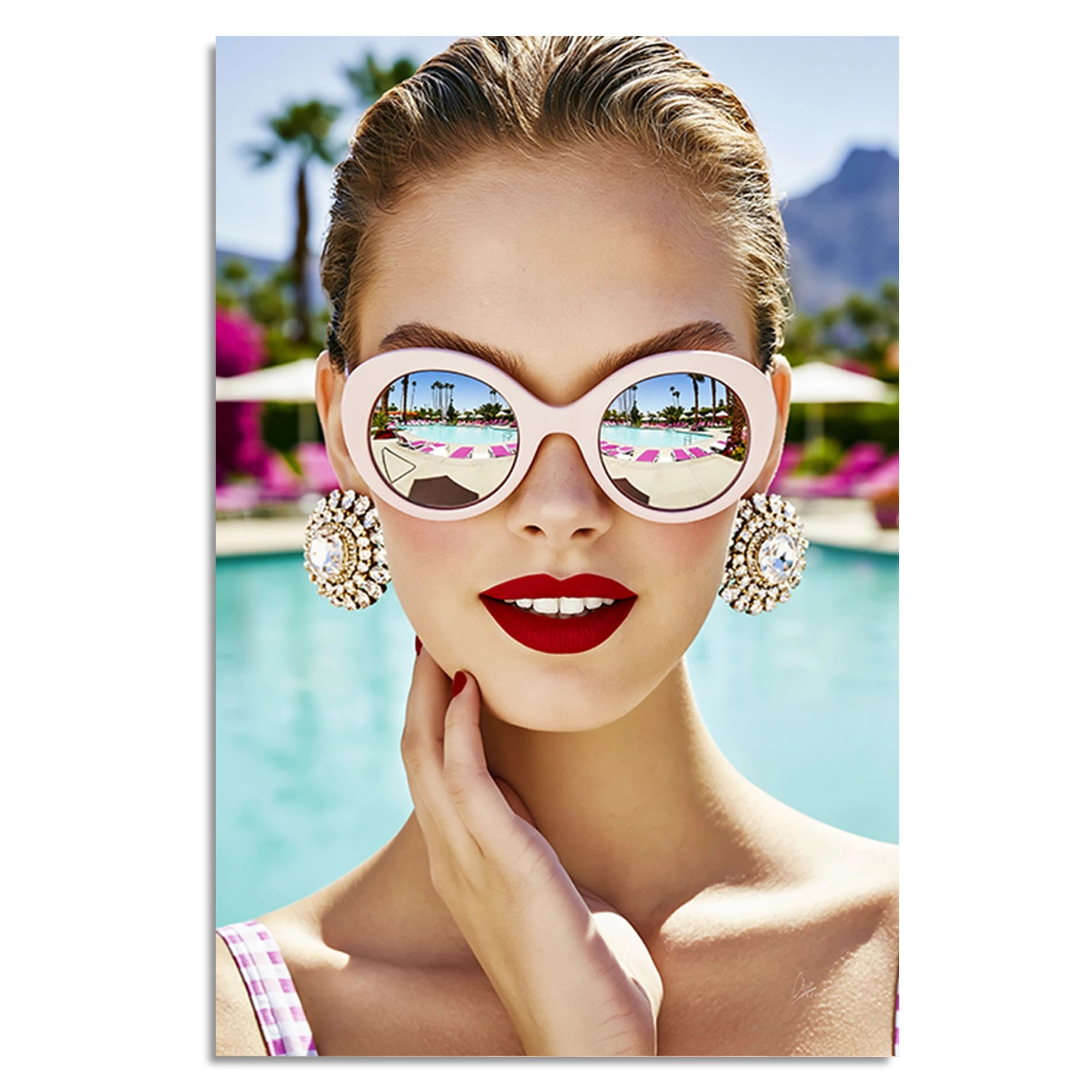 Sunny Glam Alu Dibond Wandbild