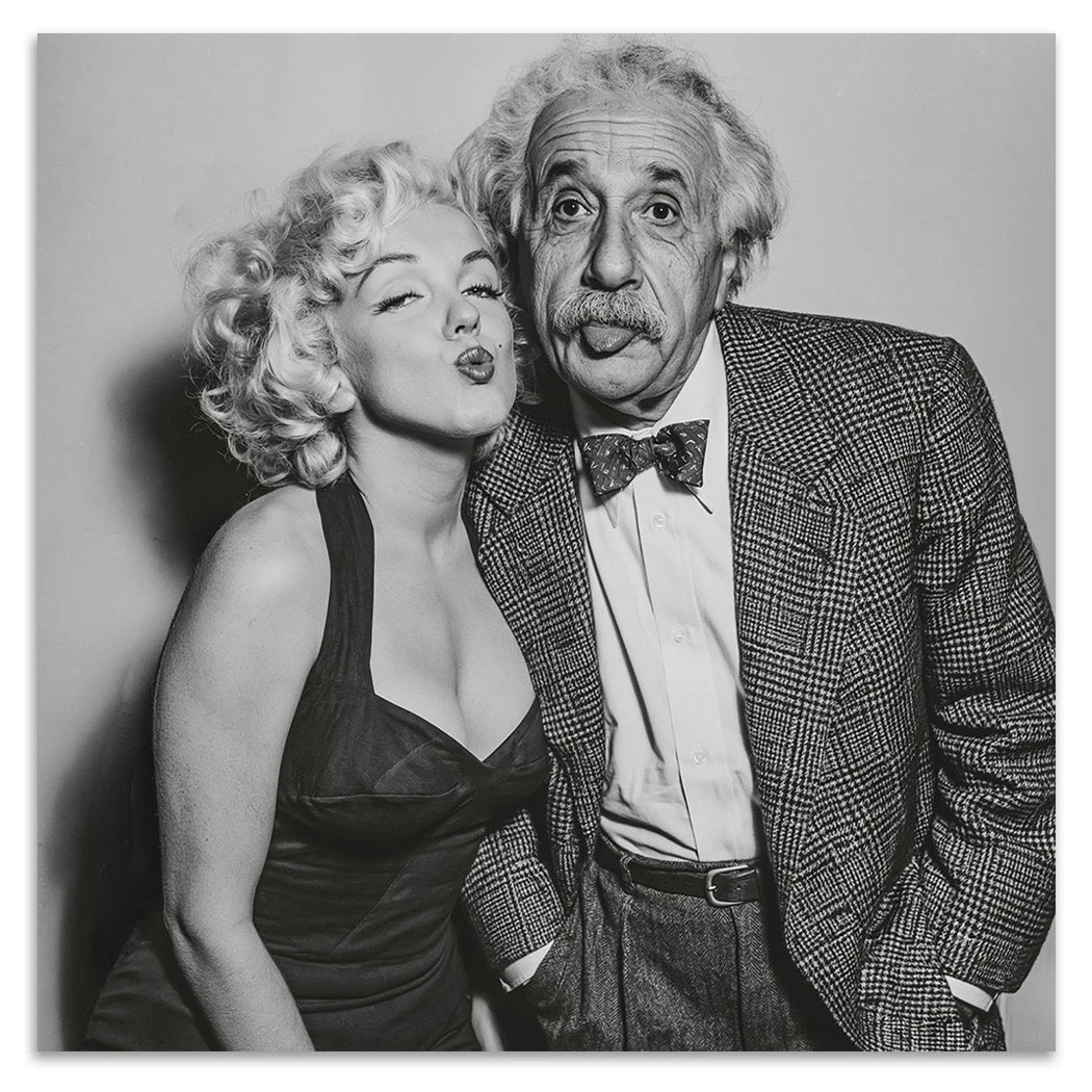 Einstein Monroe Twist Alu Dibond Wandbild