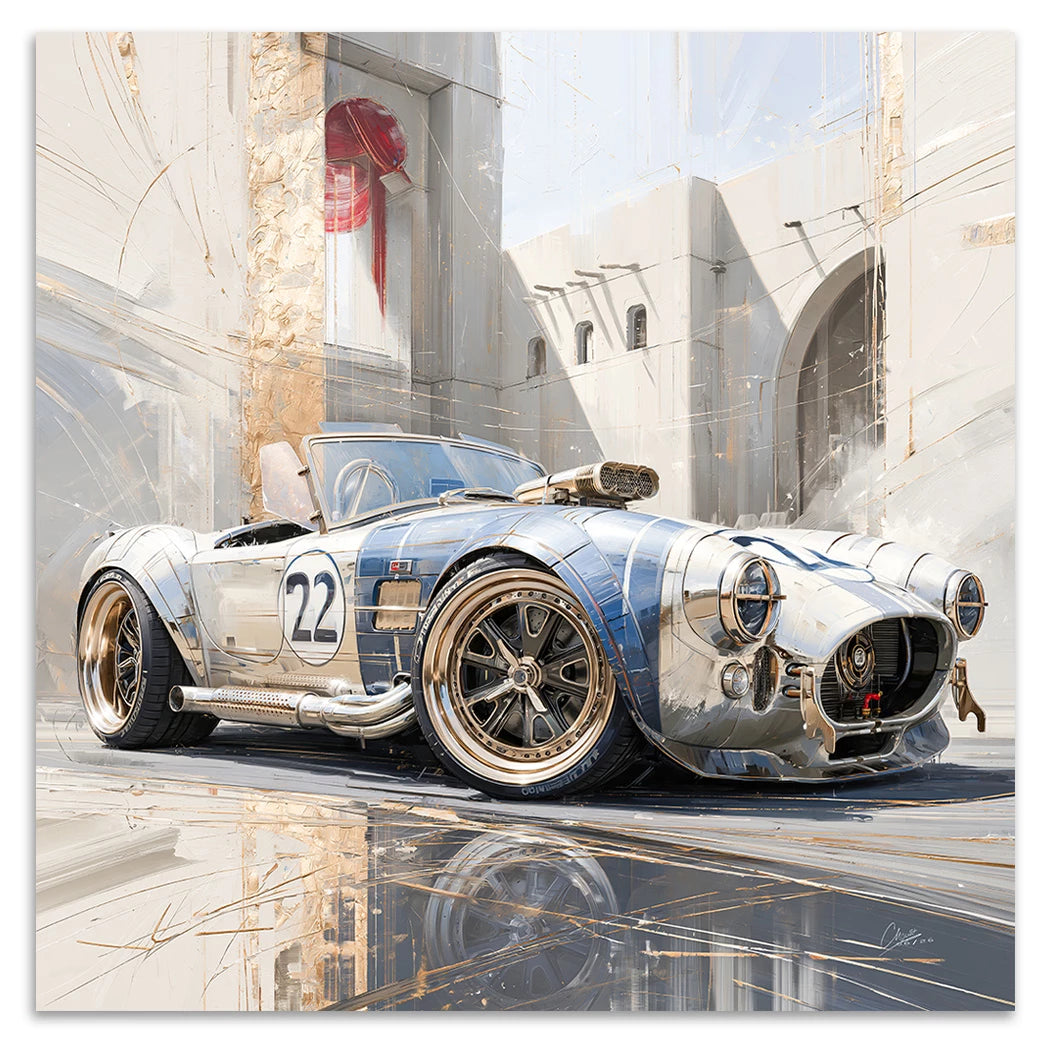AC Cobra Velocity Alu Dibond Wandbild