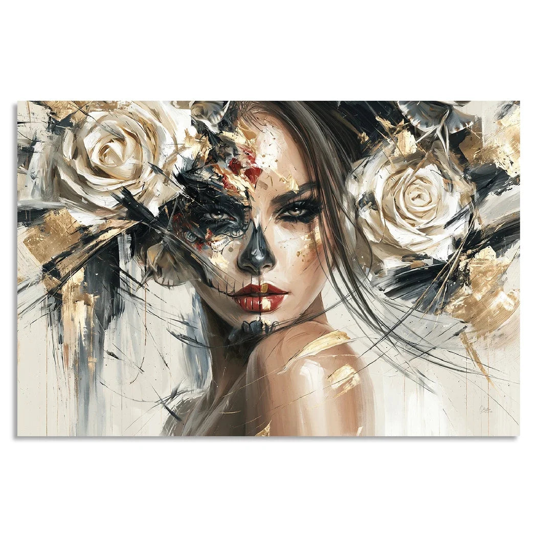La Catrina Dark Romance AluDibond Wandbild