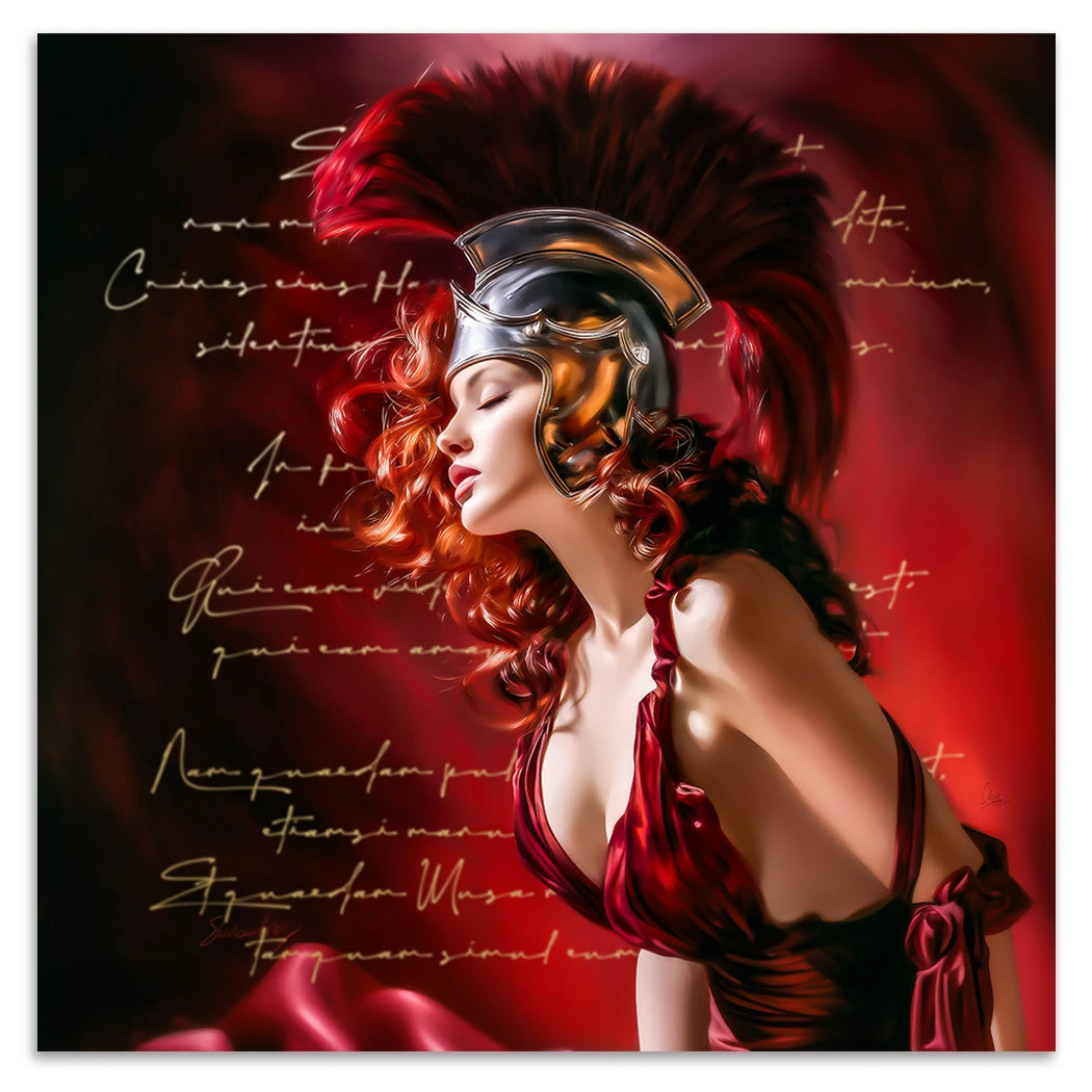 Venus in Rot Alu Dibond Wandbild