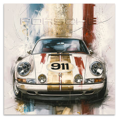 Porsche 911 Klassik Alu Dibond Wandbild