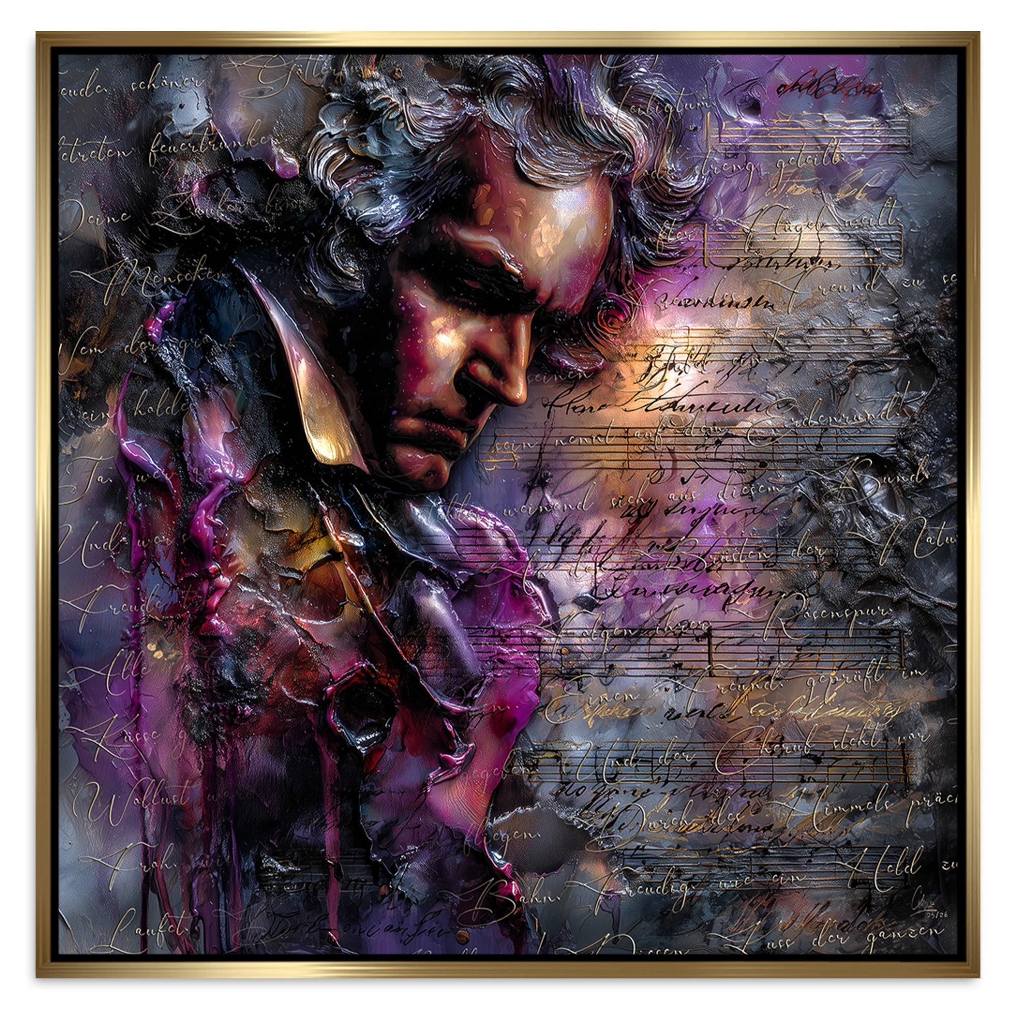 Beethoven Sinfonie Alu Dibond Wandbild